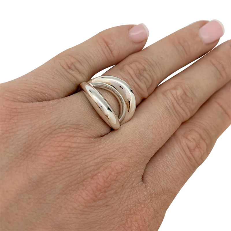 Bague Mauboussin, "Twins", or blanc.