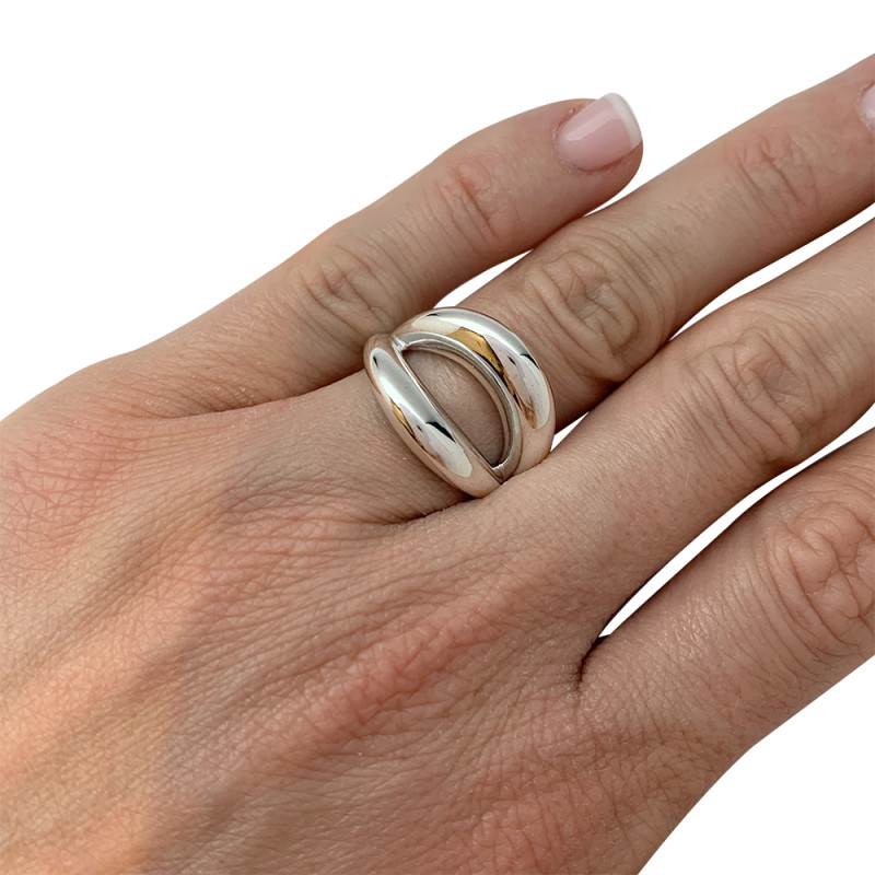 Bague Mauboussin, "Twins", or blanc.