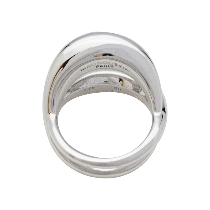 Bague Mauboussin, "Twins", or blanc.