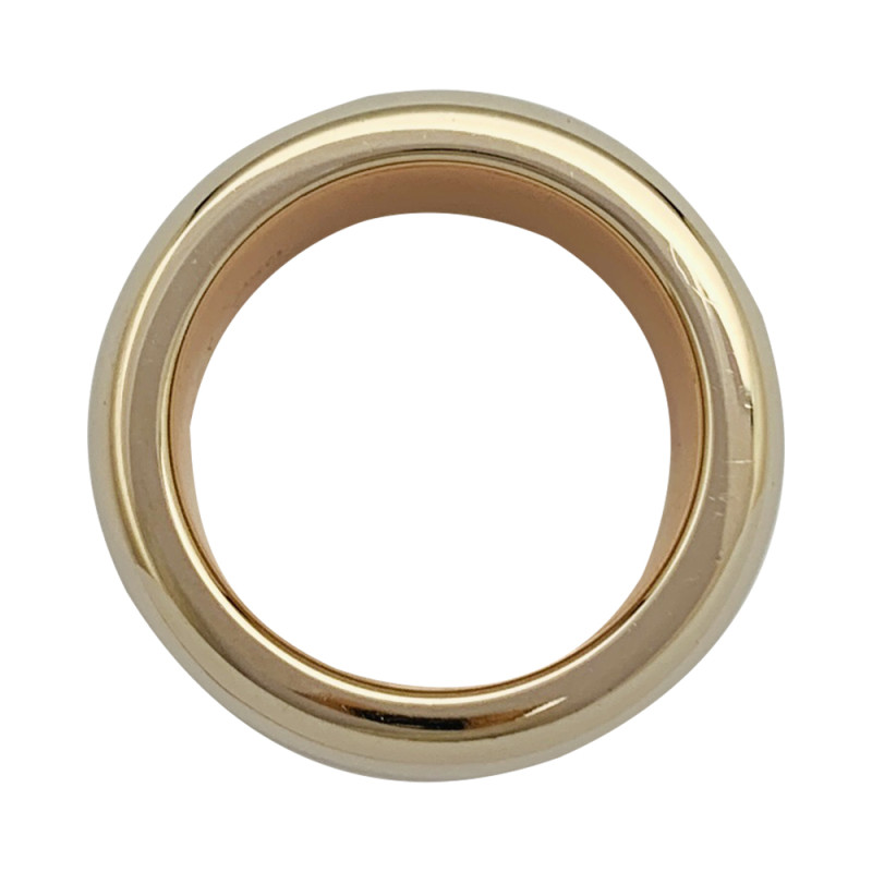 Three golds Poiray ring, "Symbole" collection.