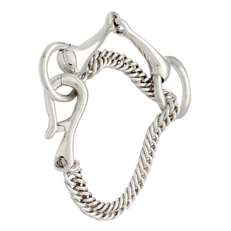 Bracelet Hermès, 'Mors", argent.