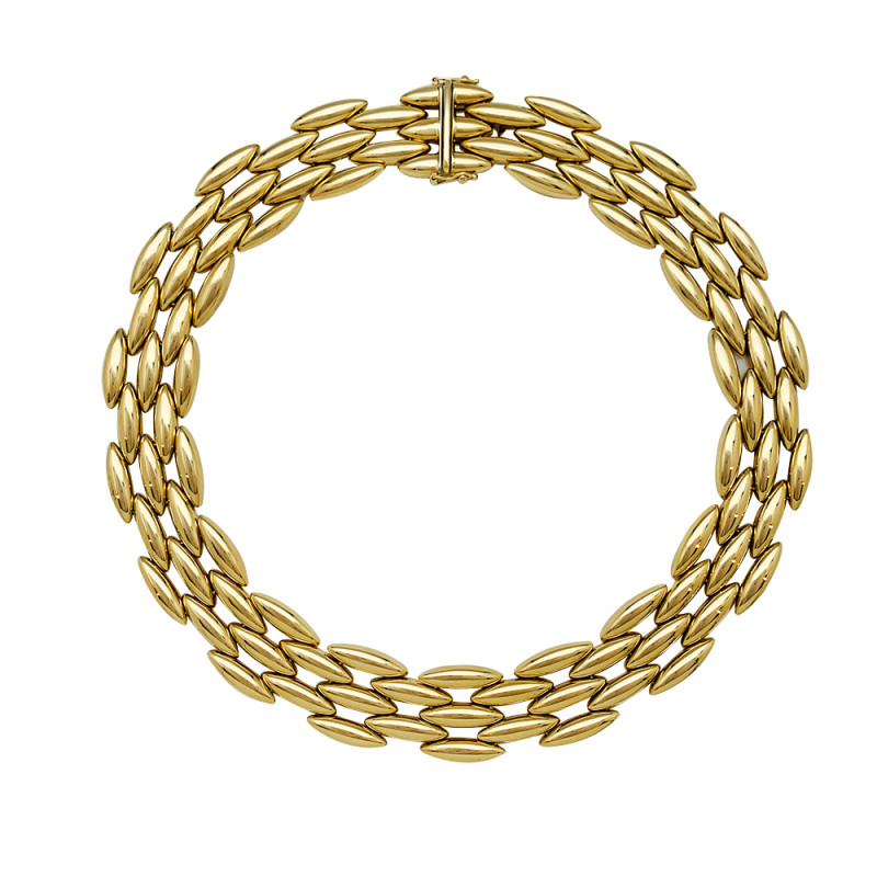 Collier Cartier "Gentiane" en or jaune.