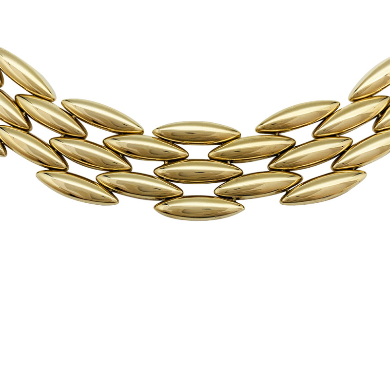 Collier Cartier "Gentiane" en or jaune.