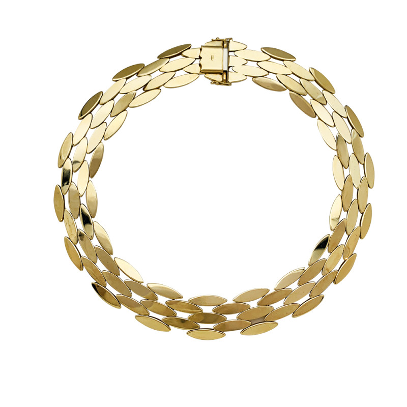 Collier Cartier "Gentiane" en or jaune.