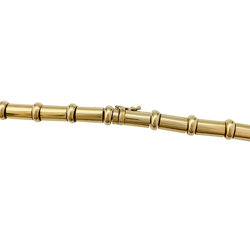 Yellow and white gold, diamonds necklace.