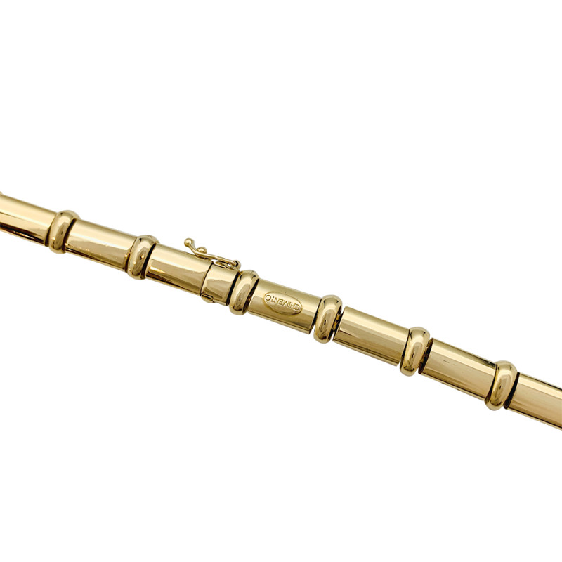 Yellow and white gold, diamonds necklace.