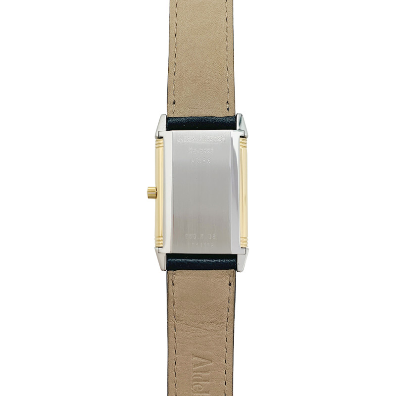 Jaeger Lecoultre gold and steel watch, "Reverso" collection.