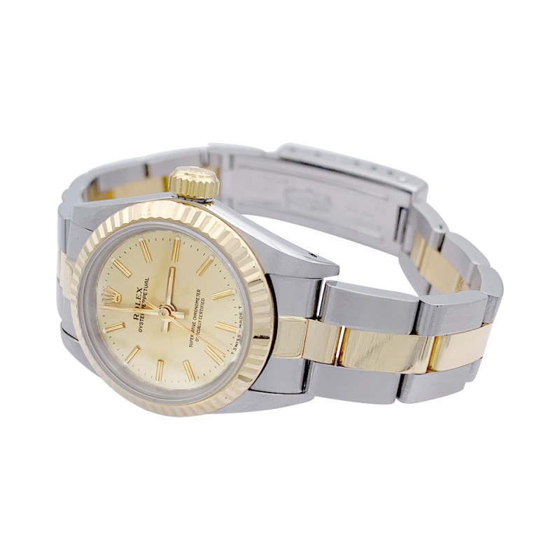 Rolex steel and yellow gold watch, "Oyster Perpetual".