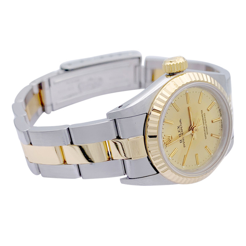 Rolex steel and yellow gold watch, "Oyster Perpetual".