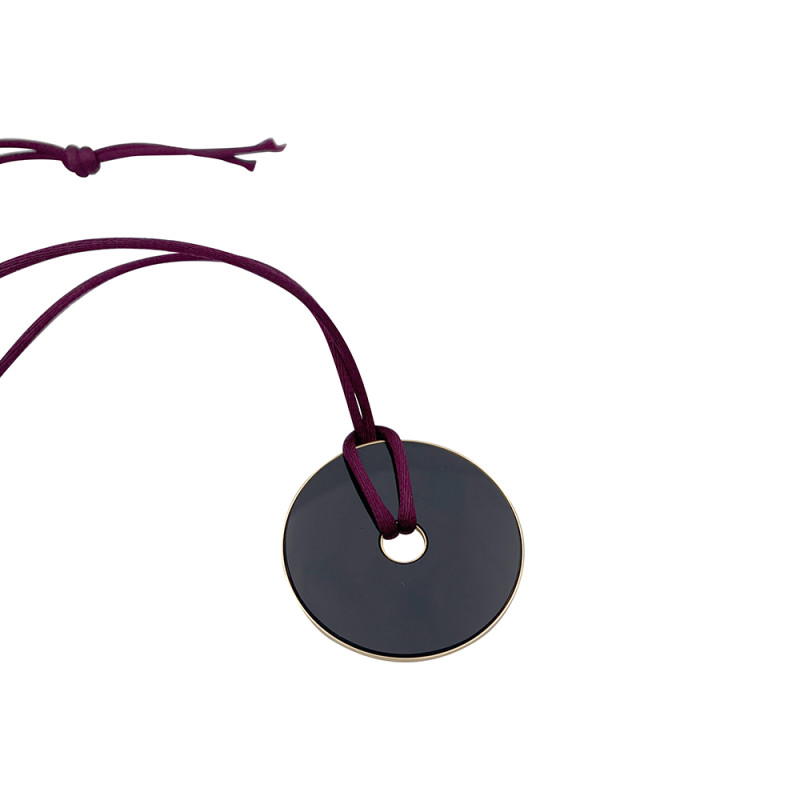 Pendentif Dinh Van, "Pi Chinois", or jaune, onyx.