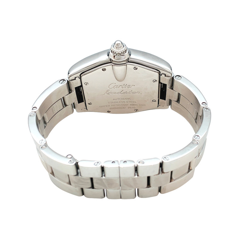 Stainless steel Cartier watch, "Roaster" collection.
