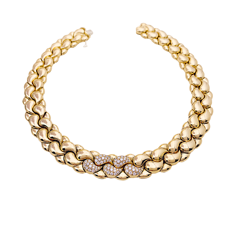 Chopard "Casmir" necklace, gold, diamonds.