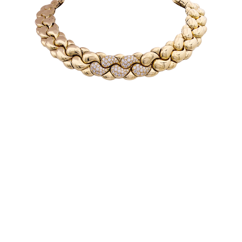Chopard "Casmir" necklace, gold, diamonds.